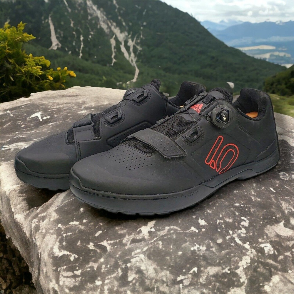 Adidas 5.10 Kestrel Pro BOA Shoes Black and Red Mens Size 12 US Stealth Five Ten